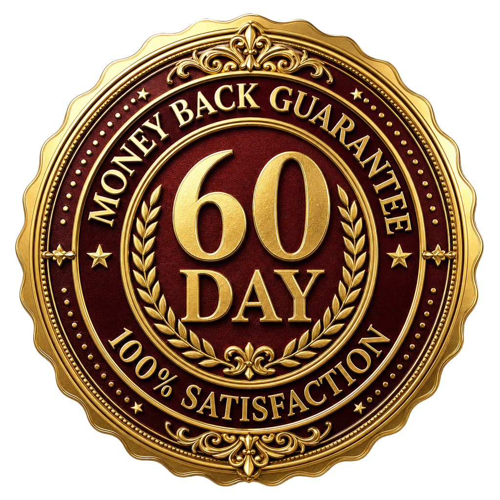 60 Day Money Back Guarantee Seal
